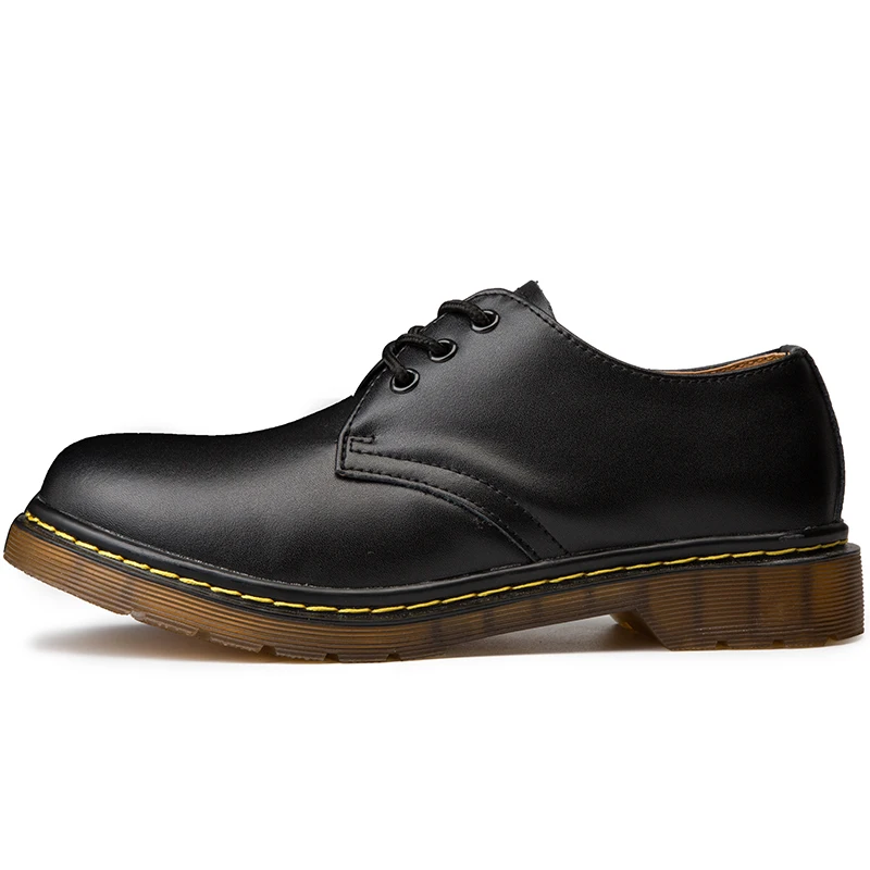 

Doc Leather Ankle Boots Heels Boots Winter Boots Men Waterproof Casual Shoes Men Leather Luxury Wedding Shoes Men Black