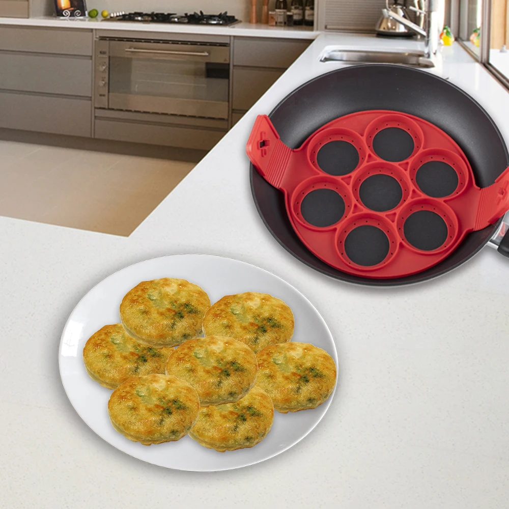 

Pancake Maker Nonstick Cooking Tool Round Heart Egg Cooker Pan Flip Eggs Mold in Kitchen Baking Accessories Support Dropshipping