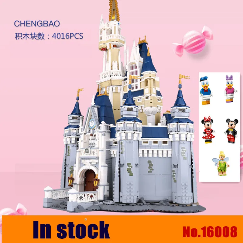 

16008 Cinderella Princess Castle City set Building Blocks bricks Kids DIY Toy Birthday Gift Compatible Legoinglys 71040