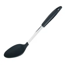 Edelstahl & Silikon Küchenzubehör Heat Resistant Kochen Werkzeug Löffel
