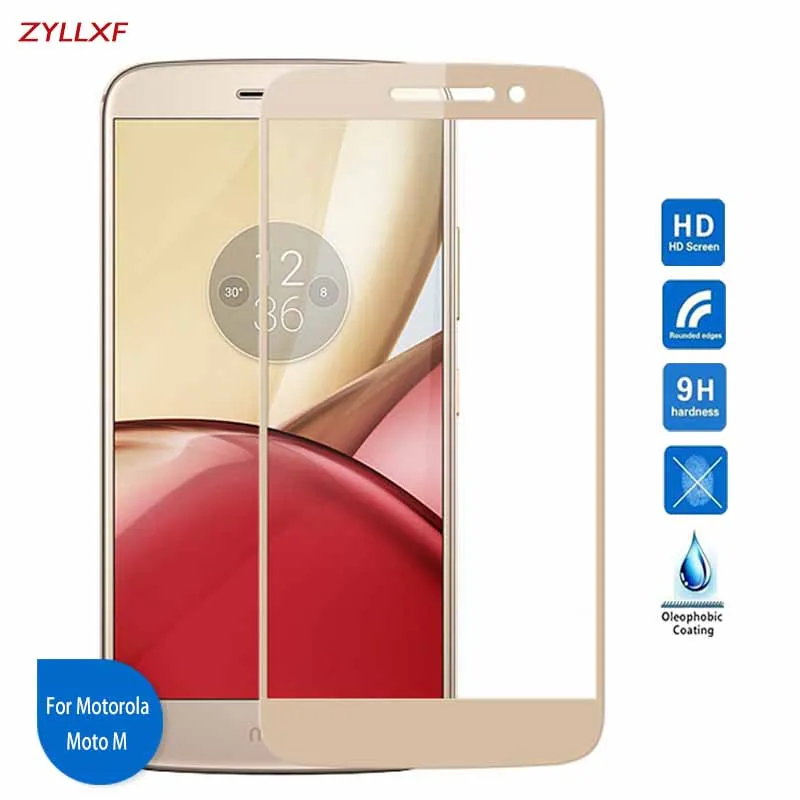 

For Motorola Moto M Full cover Tempered Glass 5.5 inch 9H 2.5D Safety Film Screen protector film On XT1662 XT1663