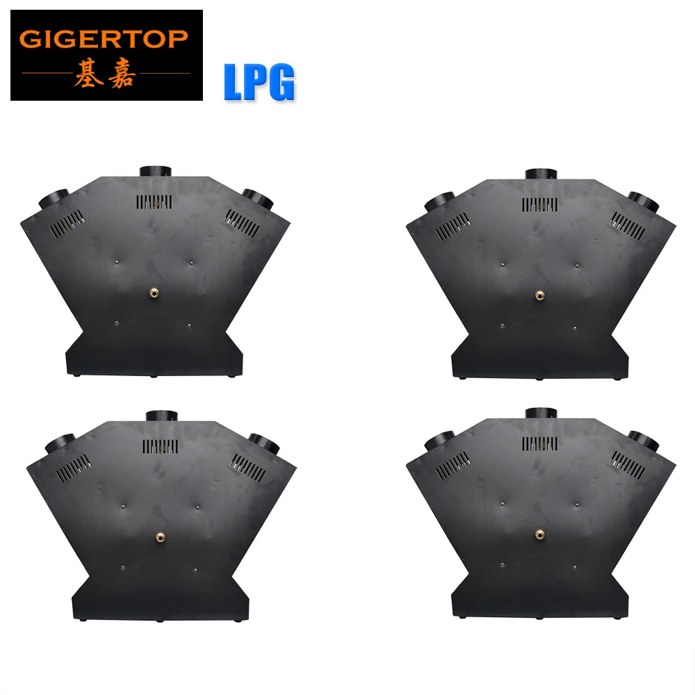  China Factory Direct Sale 4 Pack 1-2M Flame Height Stage Effect Mini Fire Machine 3 Jet Nozzle DMX/