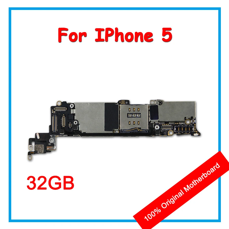 

For iPhone 5 32GB Version Motherboard Original Mainboard 100% Unlocked With Chips IOS Installed Logic Board For Repalce Repair