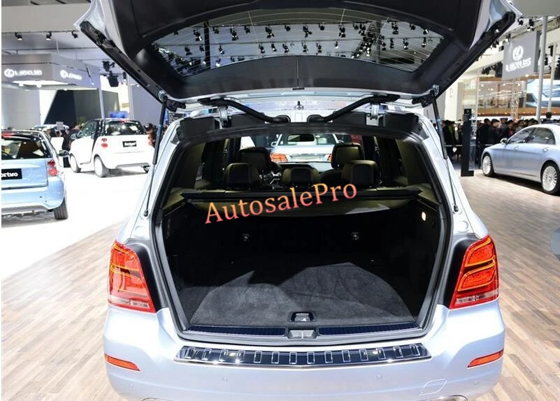 Алюминий для Mercedes Benz GLK Class X204 2008 2009 2010 2011 2012 2013 2014 2015 Черный задний багажник