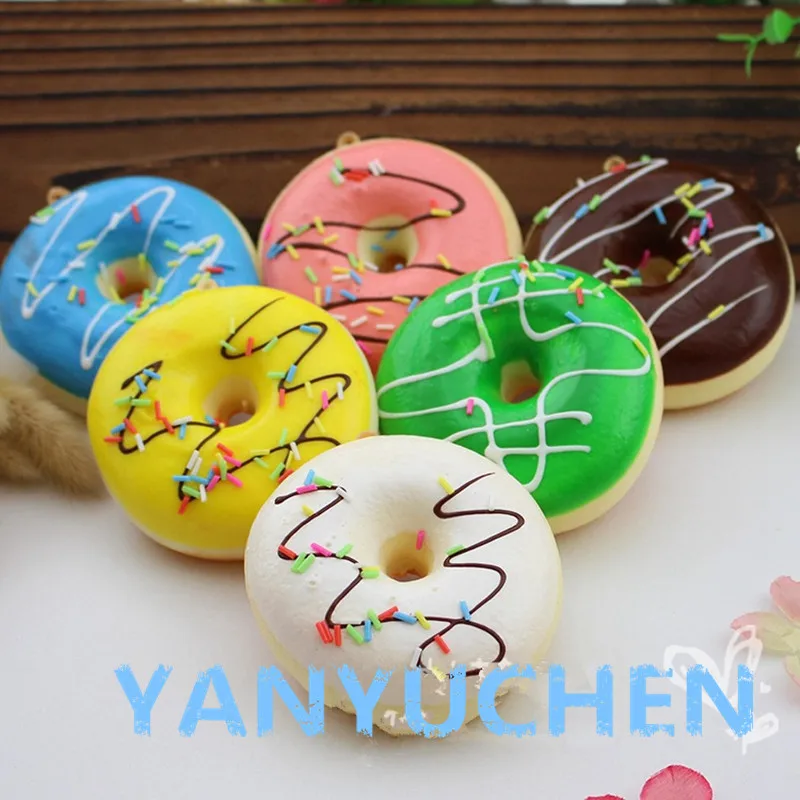 Donuts Squeeze toys 11cm Lovely Doughnut Cream Scented Squishy Slow Rising Squeeze Toys Collection sweet smelling