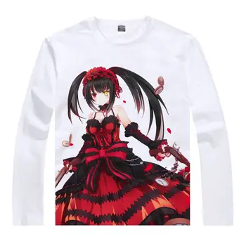 

Date A Live T-Shirt Shido Shirt custom t shirts Anime Cartoon Kawaii Clothes printed t shirts Anime cute children's clothing a