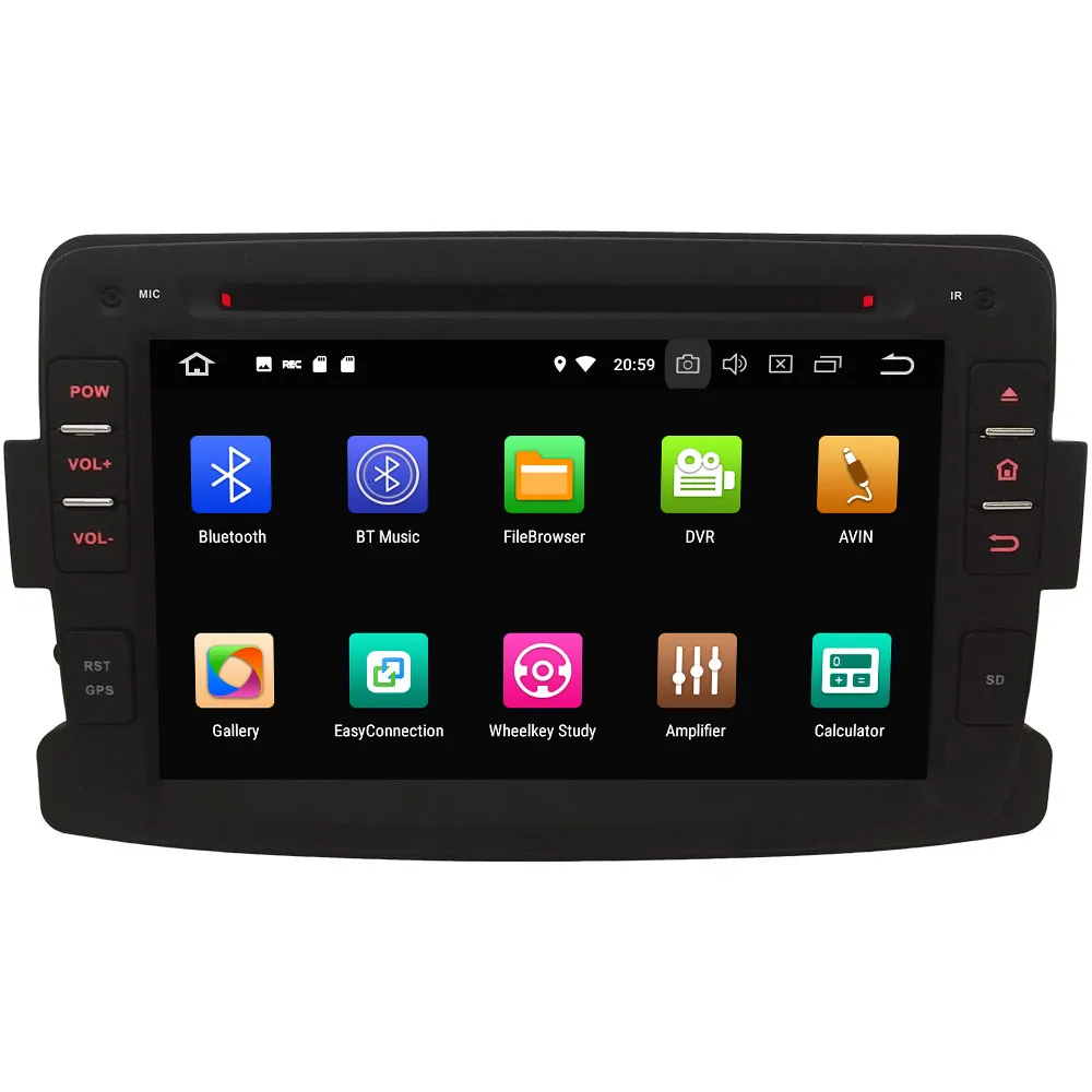 Best 7" Octa Core 4G Android 8.1 4GB RAM 64GB ROM Car DVD Player Radio GPS Glonass For Renault Dacia Sandero Duster Lada Xray Logan 2 1