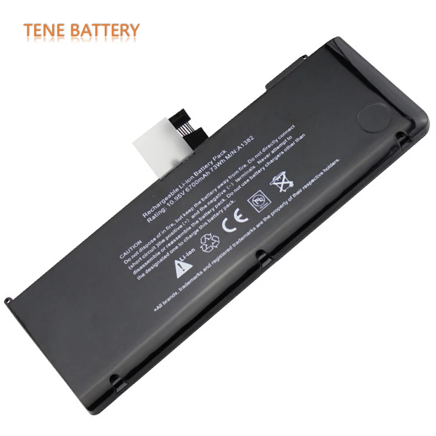 1382 Battery for Macbook 10.95V 6700mAh A1382 Batteries for Apple MacBook Pro 15
