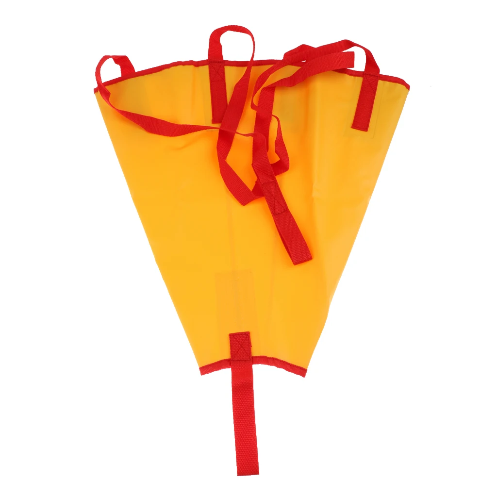 

30ft Kayak Anchor Tow Rope Line Throw Rope & Float + 18" Power Sail Boat Sea Anchor Drogue Parachute Brake up to 12-14 ft