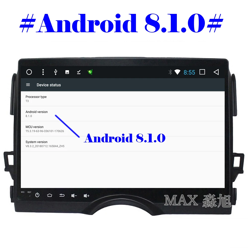 MAX Android 8.1.0 автомобильный dvd плеер для Toyota Mark x Reiz 2012 2013 2014 2015 2016 радиоприемник RDS WiFi