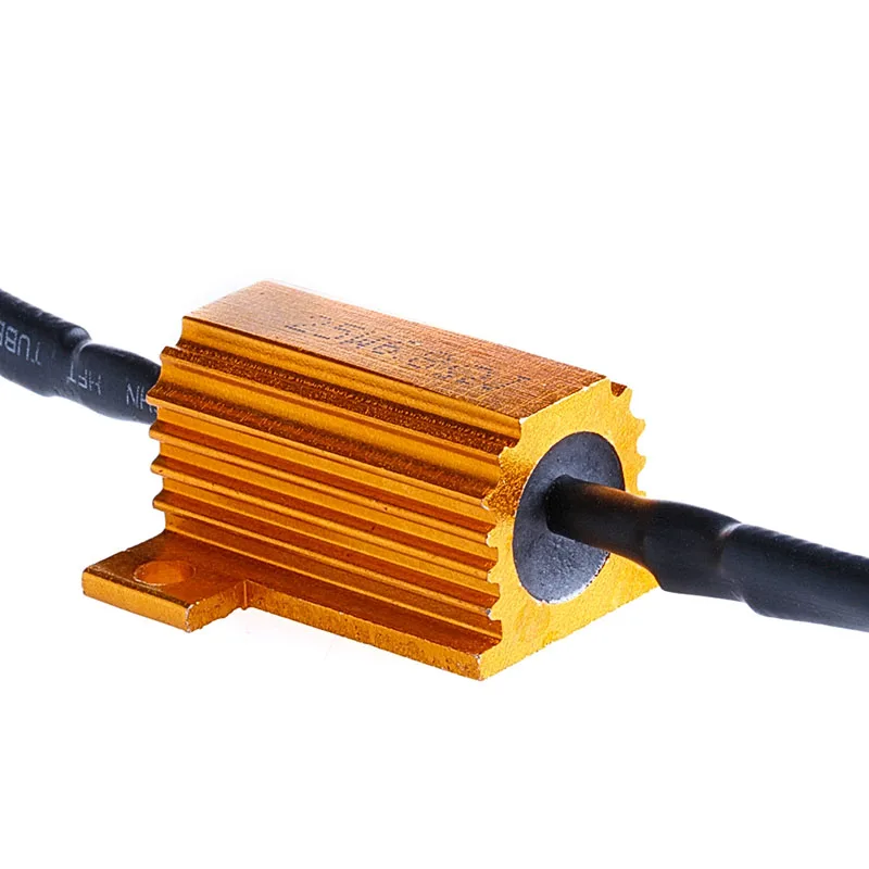 2 шт. светодиодный 25 Вт 6.8Ohm DRL противотуманный светильник Canbus Золотой нагрузочный