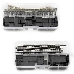 YT мужской/Женский Dupont Connector 345 шт. Булавки заголовок перемычки Подключите адаптер 2.54 мм Булавки Корпус разъема шаг комплект с коробкой