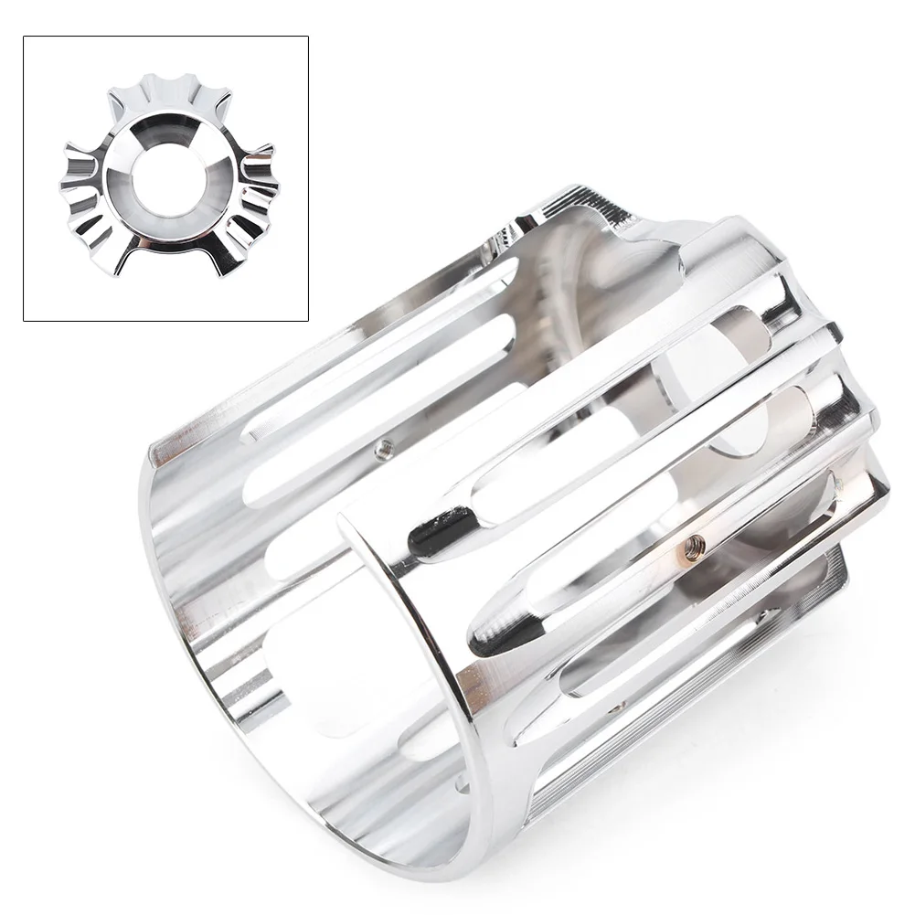 GZYF CNC Aluminum Chrome Edge Oil Filter Cover Trim For Harley Davidson
