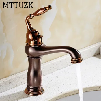 

MTTUZK Free Shipping oil rubbed bronze basin faucet Brass Vessel Sink faucet hot and cold mixer tap ORB cock bathroom faucet