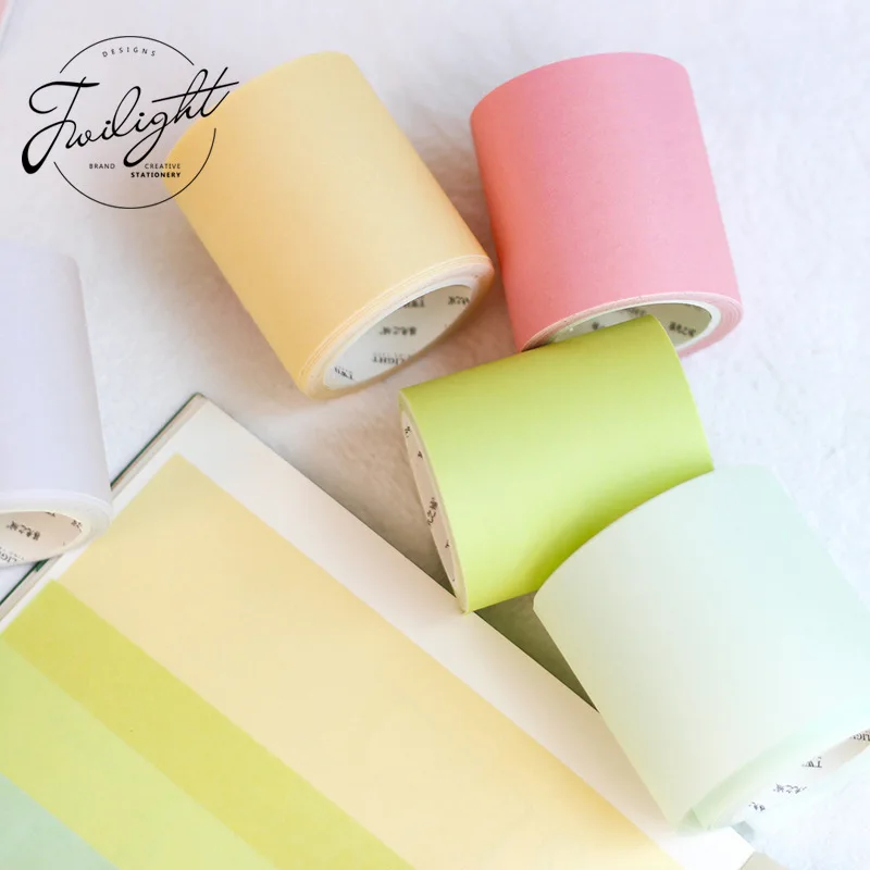 

Pure color masking tape 50mm decoration vintage washi tapes paper sticker diary album scrapbook tools School Stationery F072