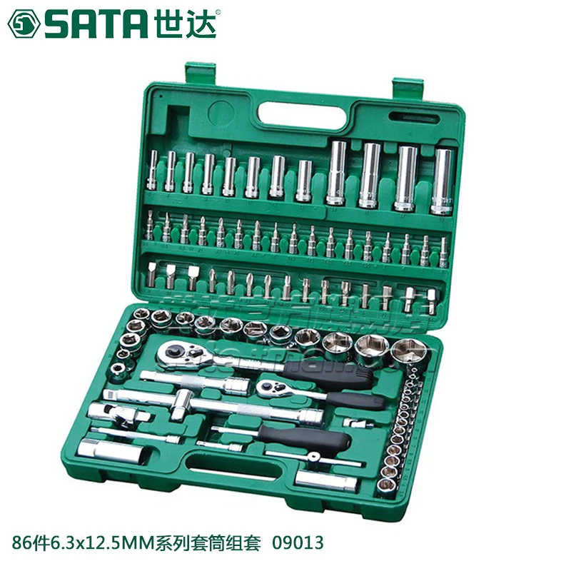 

SATA 86pcs Auto Repair Kit, Ratchet Wrenches Auto Tool Set 09013