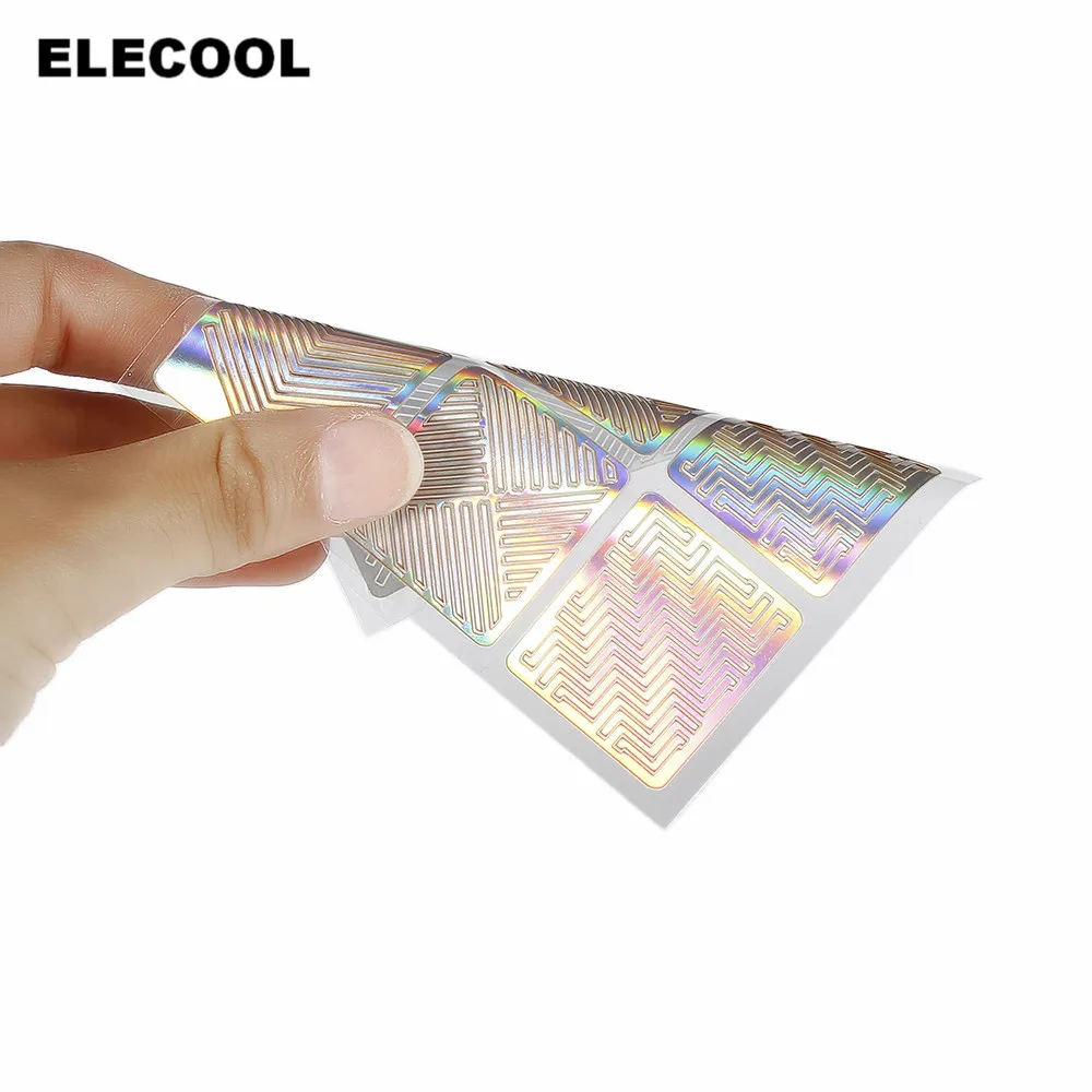 ELECOOL 12 шт. дизайн ногтей, полый трафаретная наклейка лак гель 3D печать штамповки изображения наклейки Красочные Руководство Шаблон