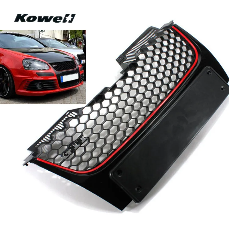 Логотип GTI передний бампер центральный гриль средняя решетка для Volkswagen VW Golf MK5 Gt