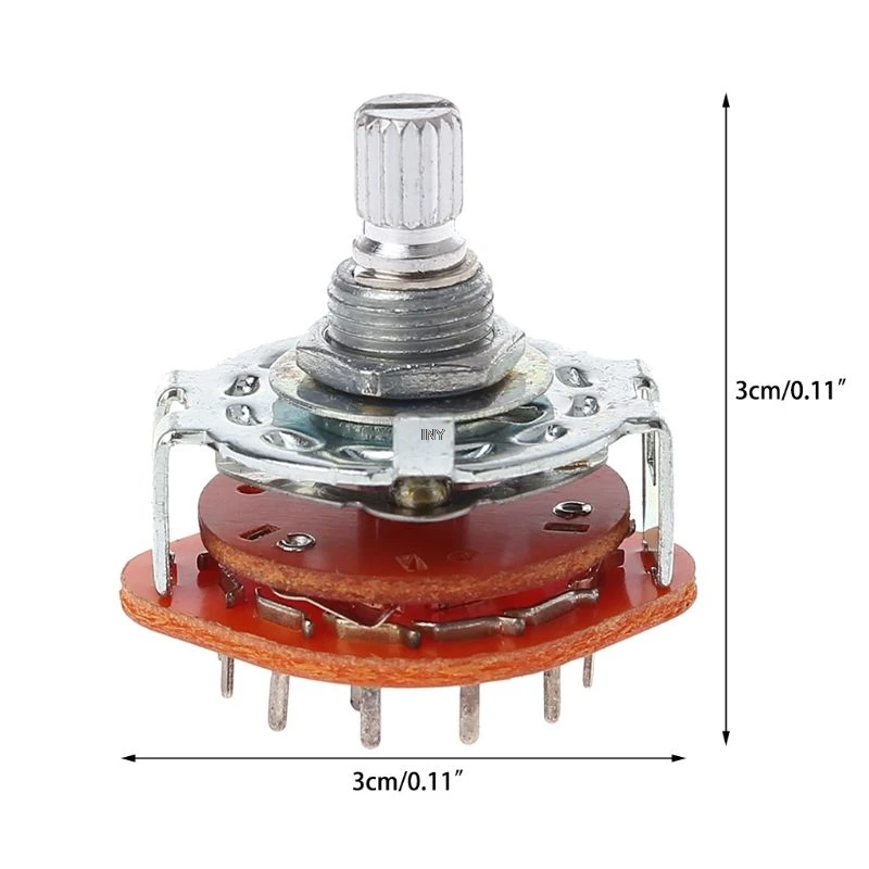 

Guitar Amplifier Channel Band Rotary Switch Selector 3 Pole 4 Position 3P4T