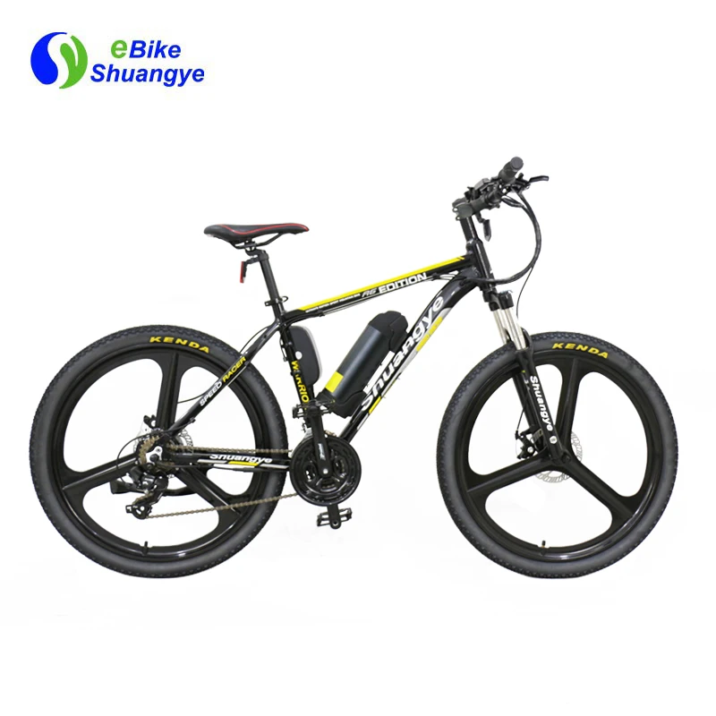 

New design 36v 26'' Magnesium alloy wheel mountain e-bike with 21 speed