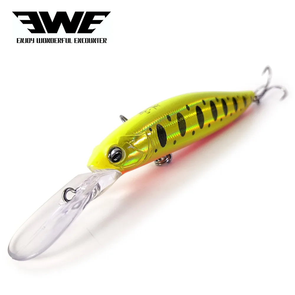 Новейший бренд EWE S98& S83 Deep Shad Fsihing приманки 98 мм 14 г плавающая приманка гольян искусственные рыболовные воблеры Щука приманка