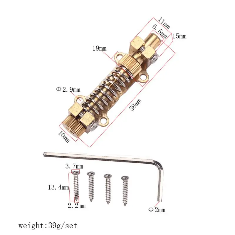 Guitarra tremolo sistema primavera estabilizador tremolo setter