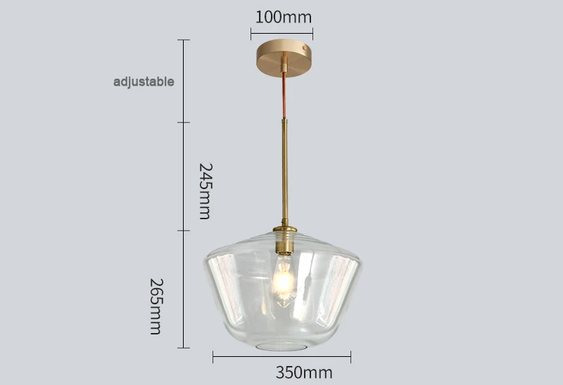 Подвесной светильник из скандинавского стекла для столовой, современный подвесной светильник, декоративный светильник для магазина/ресторана
