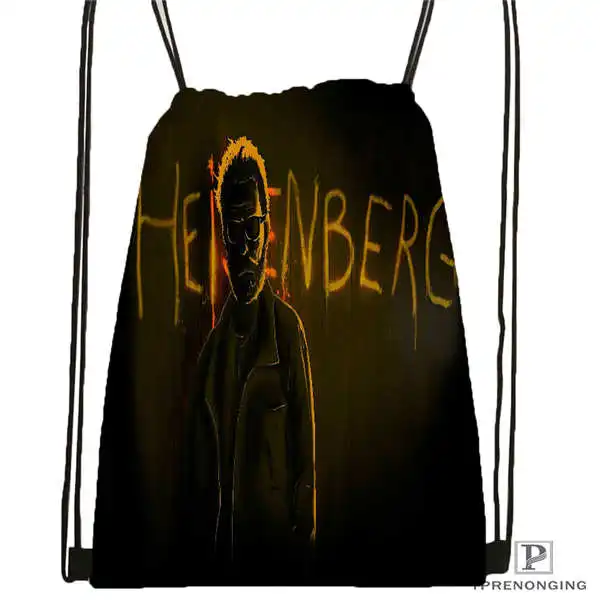 Drawstring Backpack Custom_ break-bad-aaron походная сумка на шнурке милый рюкзак для детей(черная спинка) 31x40 см#2018611-26 - Цвет: Drawstring Backpack