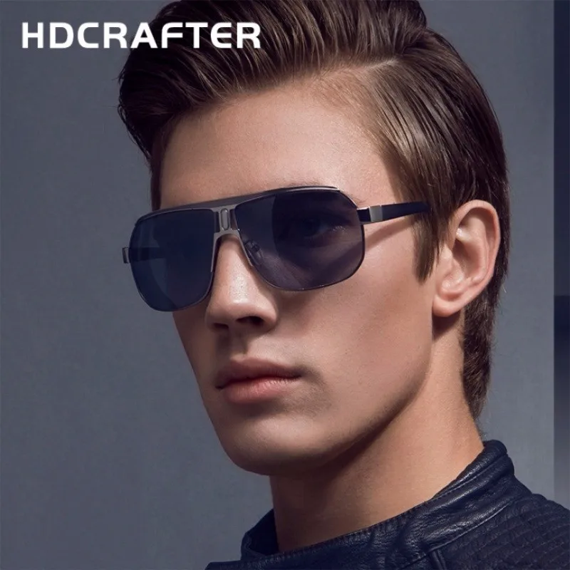 Мужские поляризованные солнцезащитные очки HDCRAFTER роскошные брендовые