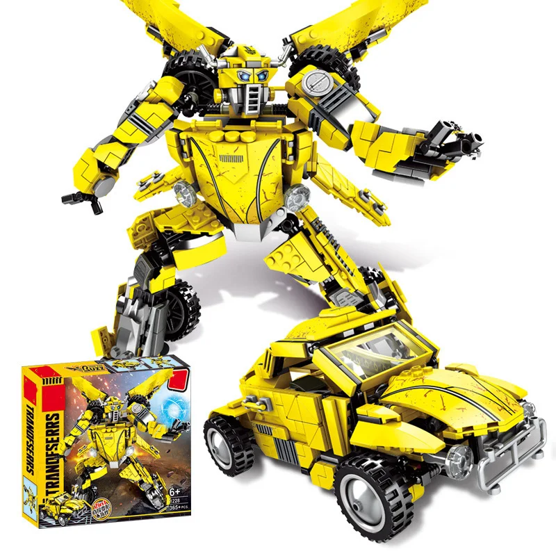 

SLPFDeformation Transformation Robot Car Movie Children Educational Diy Assembled Boy Building Blocks Toys Compatible LegoingI21