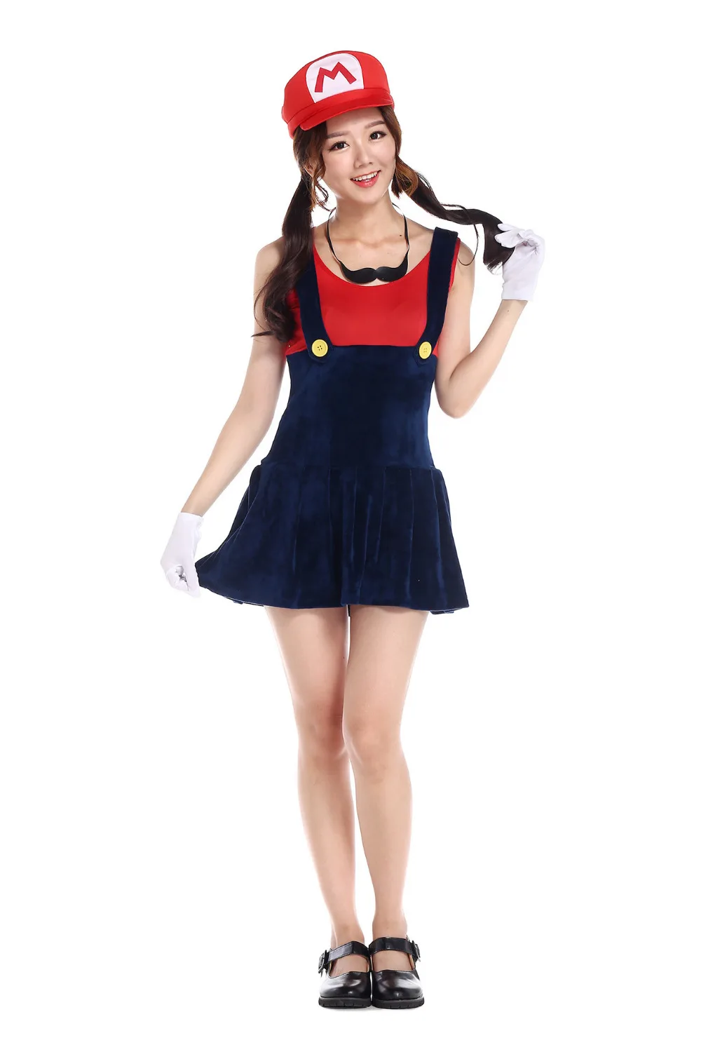 Женский сексуальный костюм для взрослых в стиле супер Марио|fancy dress|halloween cosplaycostume