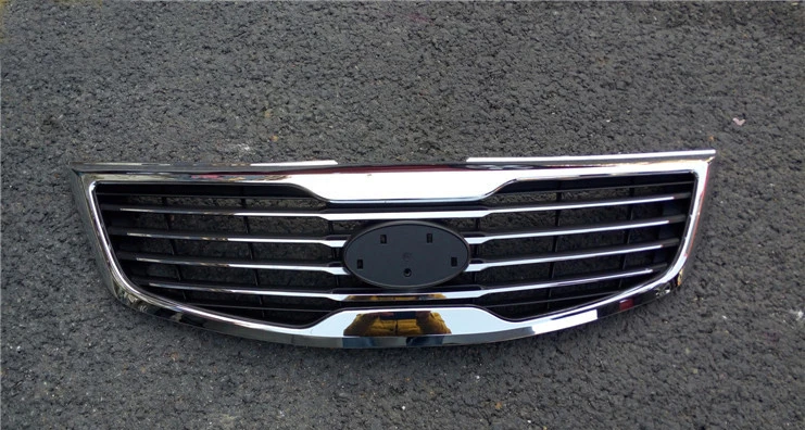 Original ABS Chrome Front Grille Around Trim Racing Grills Trim For Kia Sportager 2011 2012 Original ABS Chrome Front Grille Around Trim Racing Grills Trim For Kia Sportager 2011 2012