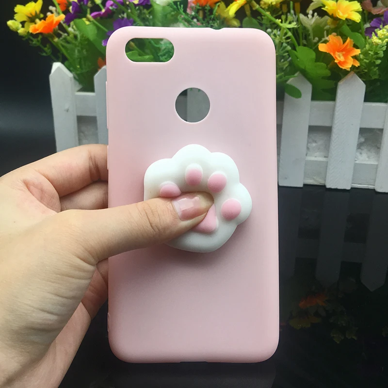 3d Squishy Cat Silicon TPU Soft Cases For Huawei P20 lite P20 pro P9 lite mini 2017 Candy Color Back Cover Honor 8 lite P10 plus (13)