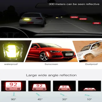 

2pcs Car Tint Headlight Fog Light Reflective Sticker For Mitsubishi Lancer 10 ASX Pajero X Ford Focus 2 3 1 Fiesta Citroen C4 C5