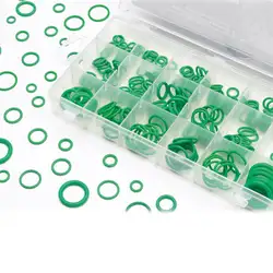 Зеленые уплотнительные кольца втулки резиновые набор ассортимент прокладка для электроприборов инструменты для защиты проводки