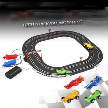 

Auto Mobile Car Model Magical Track Speed Electric Rail Car Double Hand Track Children's Manual Brain Puzzle Game Toy 589-39