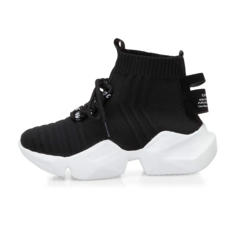 

2019 Summer Women Sock Shoes Female Cake Bottom Shoes Women Designer Sneakers Casual Shoes Women