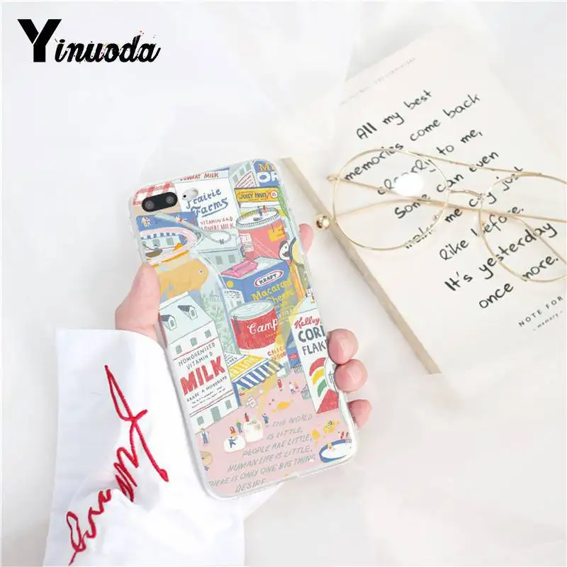 Yinuoda Kawaii японская клубника молоко роскошный уникальный чехол для телефона iPhone8 7 6