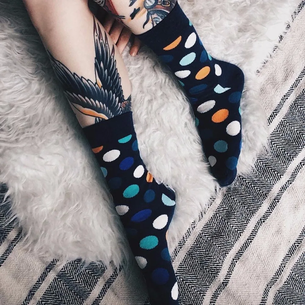 CHAOZHU, модные мужские носки, Осень-зима, повседневные хлопковые носки ...