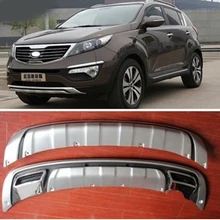 For Kia Sportager 2011 2012 2013 High quality plastic ABS Chrome Front+Rear bumper cover trim