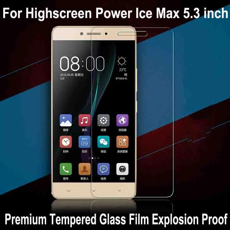 

Ultra-thin Tempered Glass Film for Highscreen Power Ice Max 5.3 inch LCD Screen Protector LCD Explosion-proof pelicula de vidro