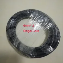 10 м/лот 6mm^ 2 черный Цвет с одинарным сердечником фотоэлектрический Солнечный Кабель 2PFG 1169 PV1-F