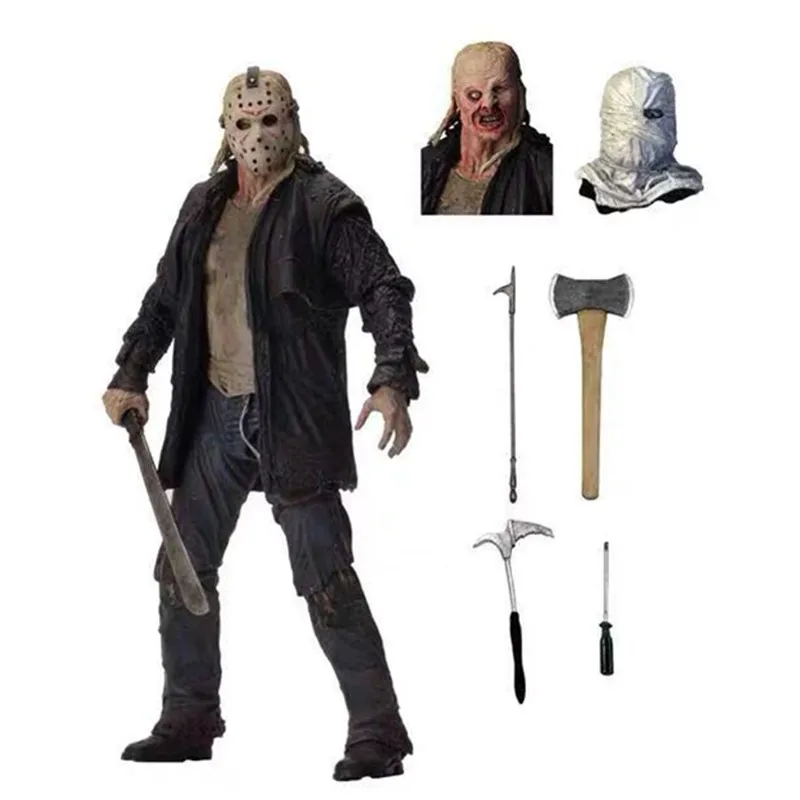 

NEW 7"NECA Jason Voorhees 2009 Remake Friday the 13th Jason PVC Action Figures Collection Model Toy Gift 18cm
