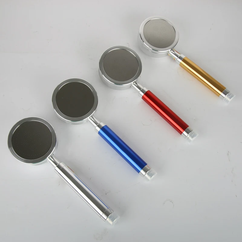 

New Arrival Colorful Water Filter Anion Water-Saved Adjustable Shower Head with Shower Hose Negative Lon SPA Shower Head