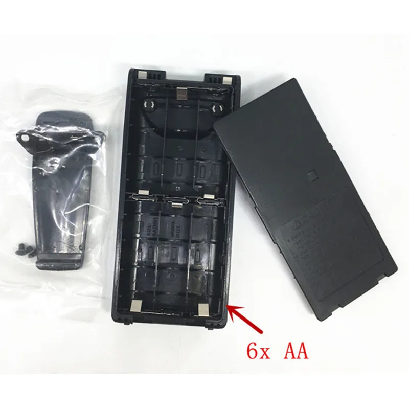 Чехол для аккумулятора 5X 6x AAfor Icom чехол батареи с зажимом ремня IC-V8 BP209 в |