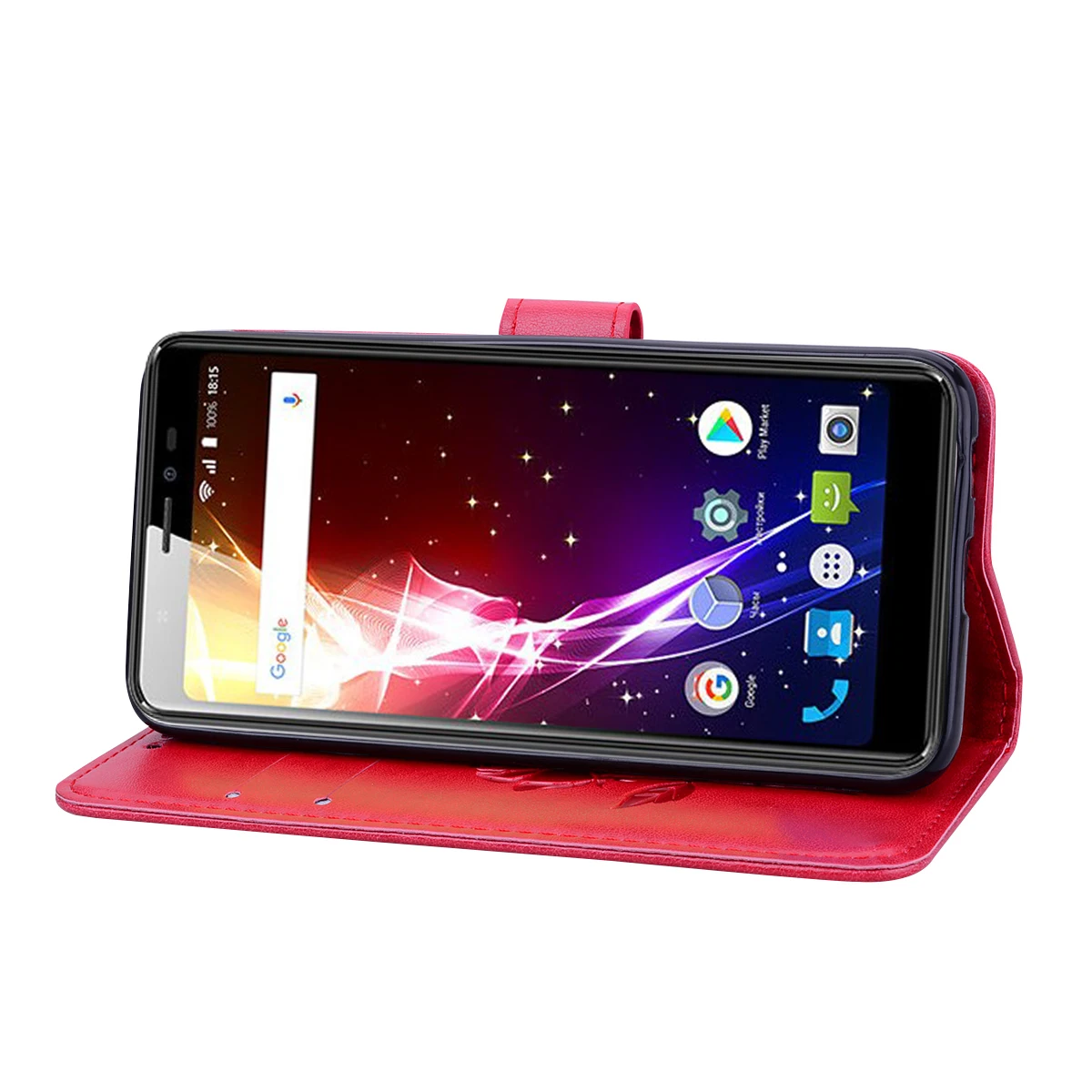 BQ BQ-5500L Advance Case Protection Stand Style PU Leather Flip Silicone Back Cover For BQ 5500L Advance Phone Wallet Capa Bag