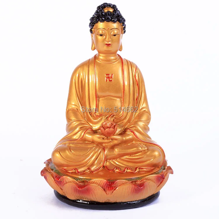 

Feng Shui Hand Painting Buddha Buddhism With Lotus Stand