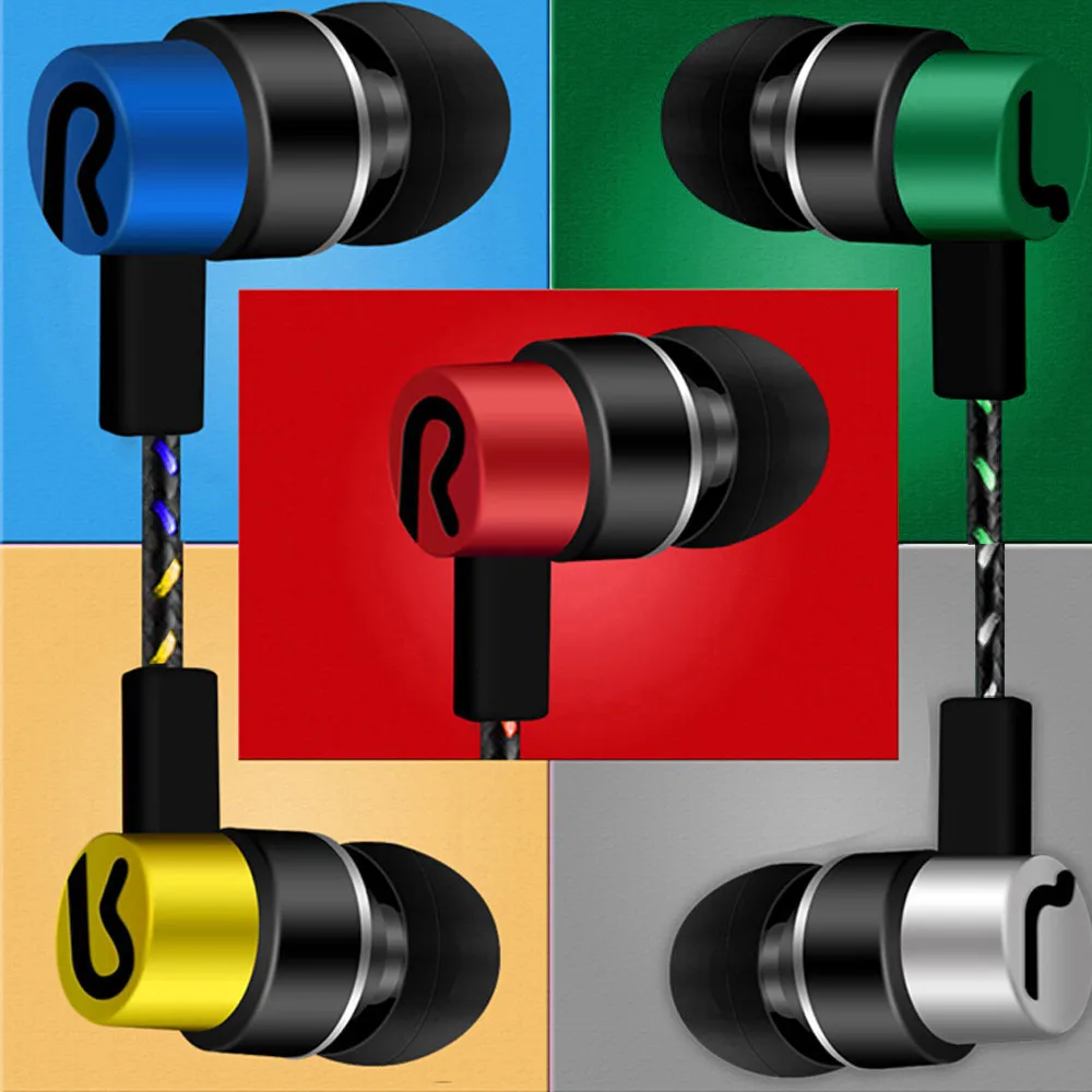 

Universal 1.2 m consumer electronics 3.5mm In-Ear Stereo Earbuds Earphone With Mic For Cell Phone for Samsung for iPhone 8 X *30