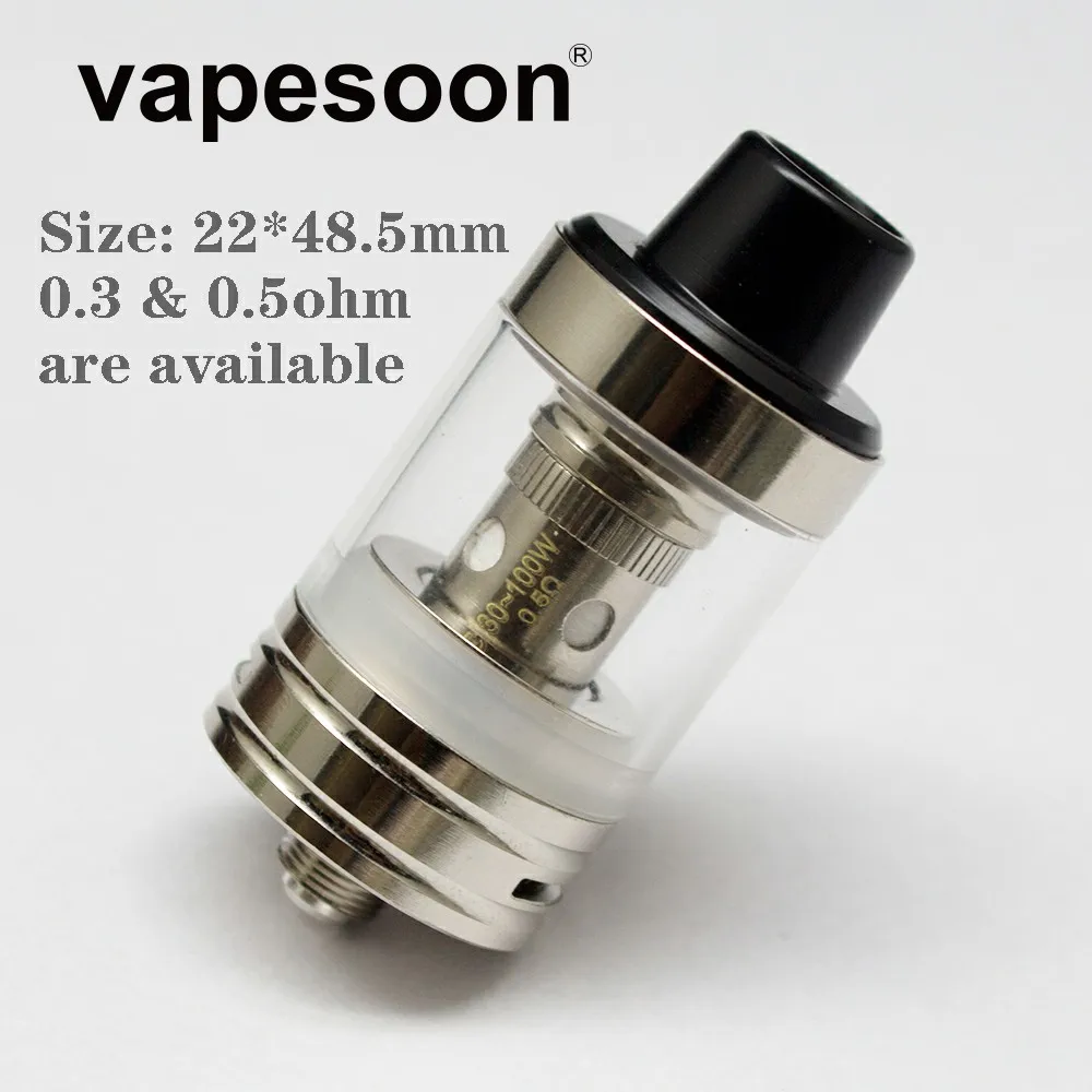 

vapesoon EC-1 RTA Rebuildable Tank 22mm with EC Coil 0.3ohm 0.5ohm as iJust S Melo 3 mini Atomizer Core Head Coil