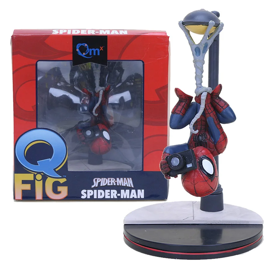 

14cm Spiderman Spider-Man Hanging with Camera Q-Fig PVC Action Figure Model Toy